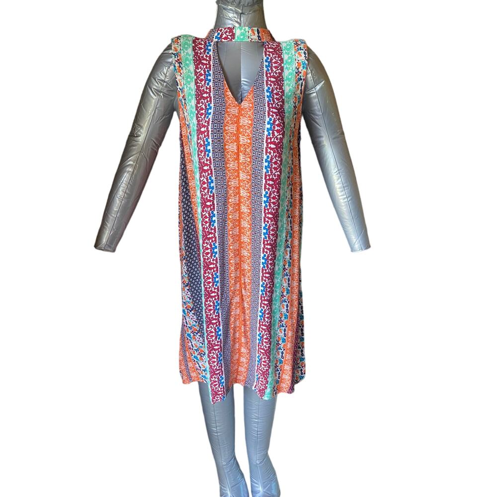 Umgee Boutique Peep Neck Bojo Dress Small